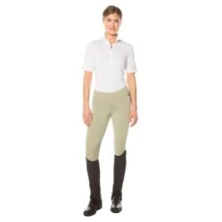 Kerrits Women's Flow Rise Knee Patch Performance Tights - Tan 6 Kerrits Women's Flow Rise Knee Patch Performance Tights - Tan -Equestrian Riding Clothing 567625 800 800