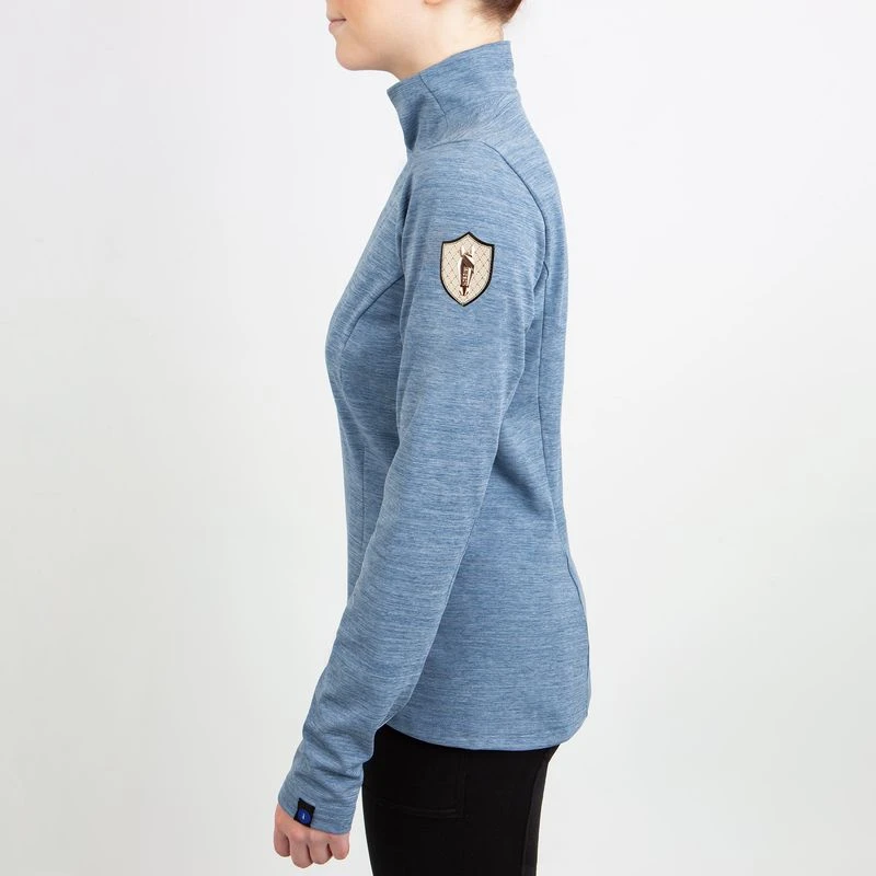 Irideon Women's Radiant Mock Crew Top - Blueprint 2 Irideon Women's Radiant Mock Crew Top - Blueprint - Image 2