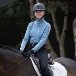 Irideon Women's Radiant Mock Crew Top - Blueprint 7 Irideon Women's Radiant Mock Crew Top - Blueprint -Equestrian Riding Clothing 572022 800 800