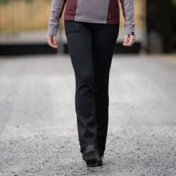 Irideon Women's Fjord Fleece 1/2 Seat Boot Cut Breeches - Black 7 Irideon Women's Fjord Fleece 1/2 Seat Boot Cut Breeches - Black -Equestrian Riding Clothing 572338 800 800