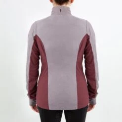 Irideon Women's Chinchillaaah 1/4 Zip Top - Fig/Henna -Equestrian Riding Clothing 573394 800 800