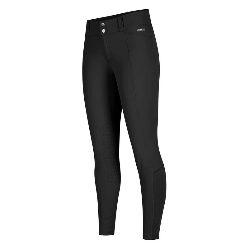 Kerrits Women's Affinity Ice Fil Knee Patch Breeches - Black 2 Kerrits Women's Affinity Ice Fil Knee Patch Breeches - Black - Image 2
