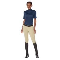 Kerrits Women's Ice Fil Lite Short Sleeve Shirt Solid - Navy -Equestrian Riding Clothing 576539 800 800