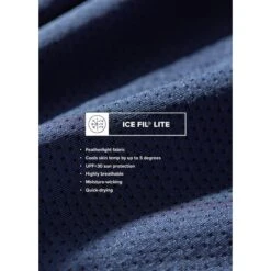 Kerrits Women's Ice Fil Lite Short Sleeve Shirt Solid - Navy -Equestrian Riding Clothing 576540 800 800