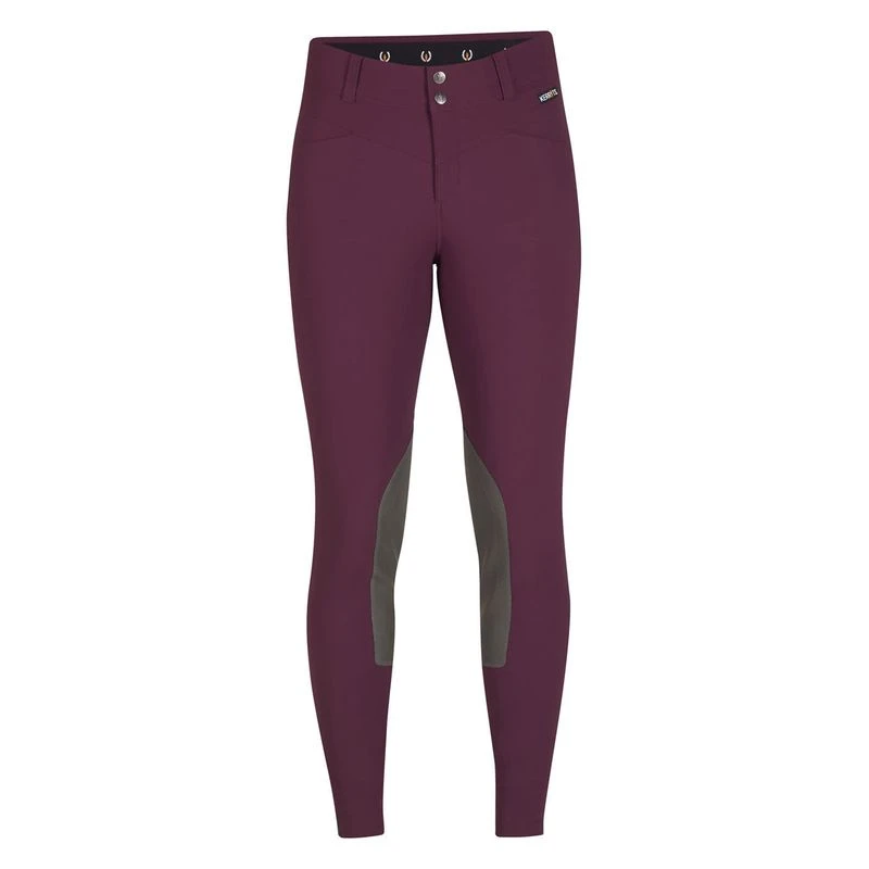 Kerrits Women's Crossover II Knee Patch Breeches - Raisin 1 Kerrits Women's Crossover II Knee Patch Breeches - Raisin