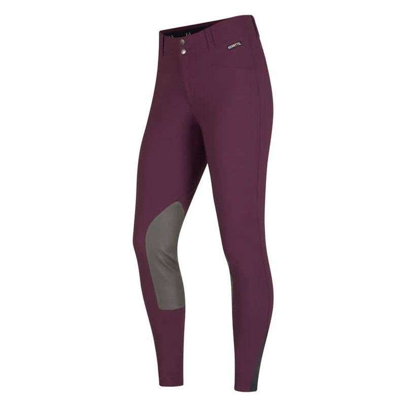 Kerrits Women's Crossover II Knee Patch Breeches - Raisin 2 Kerrits Women's Crossover II Knee Patch Breeches - Raisin - Image 2