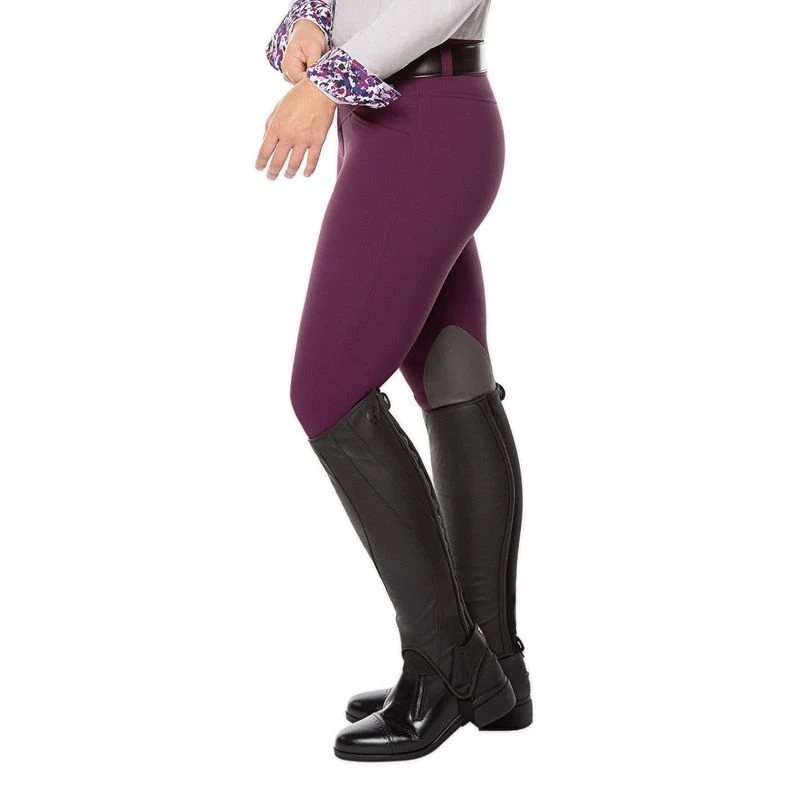 Kerrits Women's Crossover II Knee Patch Breeches - Raisin 5 Kerrits Women's Crossover II Knee Patch Breeches - Raisin - Image 5
