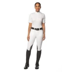 Kerrits Women's Crossover II Knee Patch Breeches - White -Equestrian Riding Clothing 578027 800 800