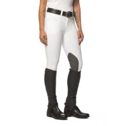 Kerrits Women's Crossover II Knee Patch Breeches - White -Equestrian Riding Clothing 578028 800 800