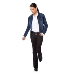 EQL Women's In Motion Jean Jacket - Midnight Wash -Equestrian Riding Clothing 580253 800 800
