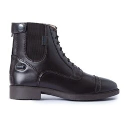 Horze Kids' Kilkenny Polyurethane Jodhpur Boots - Brown -Equestrian Riding Clothing 581350 800 800