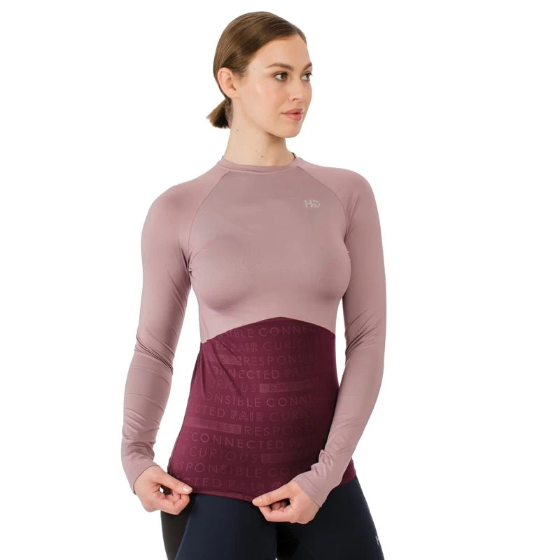Horseware Women's Jade Crewneck Tech Baselayer - Elderberry/Purple 1 Horseware Women's Jade Crewneck Tech Baselayer - Elderberry/Purple