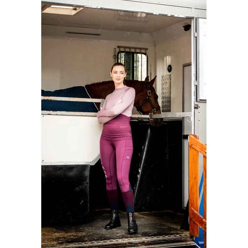 Horseware Women's Jade Crewneck Tech Baselayer - Elderberry/Purple 4 Horseware Women's Jade Crewneck Tech Baselayer - Elderberry/Purple - Image 4