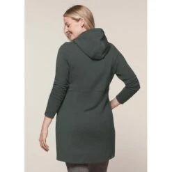 EQL Women's Weekender Fleece Hoodie Dress - Spruce 8 EQL Women's Weekender Fleece Hoodie Dress - Spruce -Equestrian Riding Clothing 582354 800 800