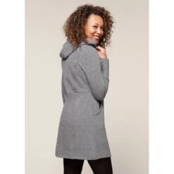 EQL Women's Weekender Fleece Hoodie Dress - Heather Grey -Equestrian Riding Clothing 582453 800 800