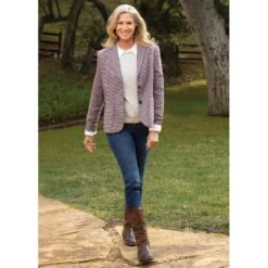 EQL Women's Hackney Check Blazer - Multi -Equestrian Riding Clothing 582544 800 800