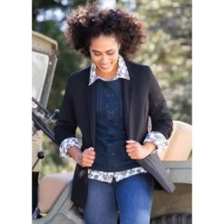 EQL Women's Ponte Blazer - Black 11 EQL Women's Ponte Blazer - Black -Equestrian Riding Clothing 582576 800 800