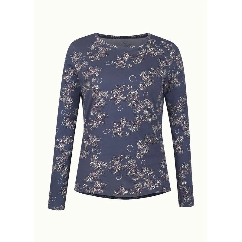 EQL Women's Organic Cotton Printed Long Sleeve Top - Admiral Lucky Floral 1 EQL Women's Organic Cotton Printed Long Sleeve Top - Admiral Lucky Floral
