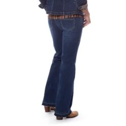 EQL Women's In Motion Bootcut Jean W/Raw Hem - Midnight Wash -Equestrian Riding Clothing 584676 800 800