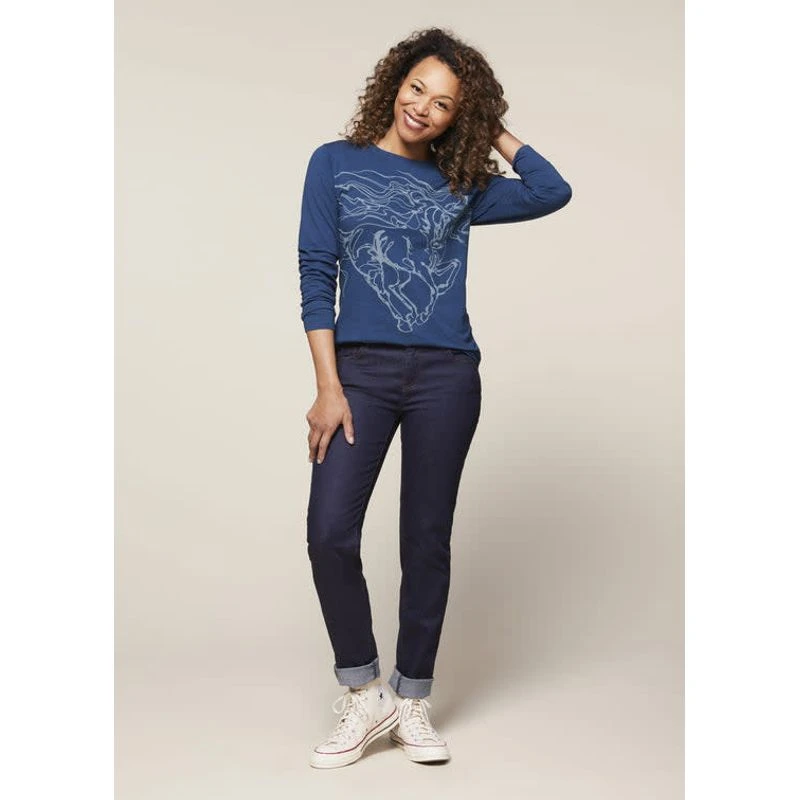 EQL Women's In Motion Jean - Dark Rinse 5 EQL Women's In Motion Jean - Dark Rinse - Image 5