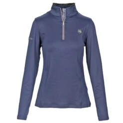 Romfh Women's Aachen Mock Zip Long Sleeve Shirt - Brook/Lichen
