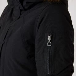 Horze Women's Brooke Long Parka Jacket - Black -Equestrian Riding Clothing 590793 800 800