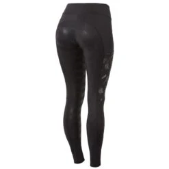 Horze Women's Luminox Tights W/Reflective Print - Black