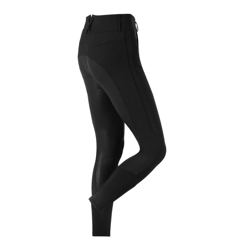 Fair Play Women's Rose Gold Daisy Chic Full Seat Breeches - Black 2 Fair Play Women's Rose Gold Daisy Chic Full Seat Breeches - Black - Image 2