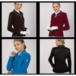 Fair Play Women's Michelle Show Jacket - Burgundy -Equestrian Riding Clothing 593204 800 800
