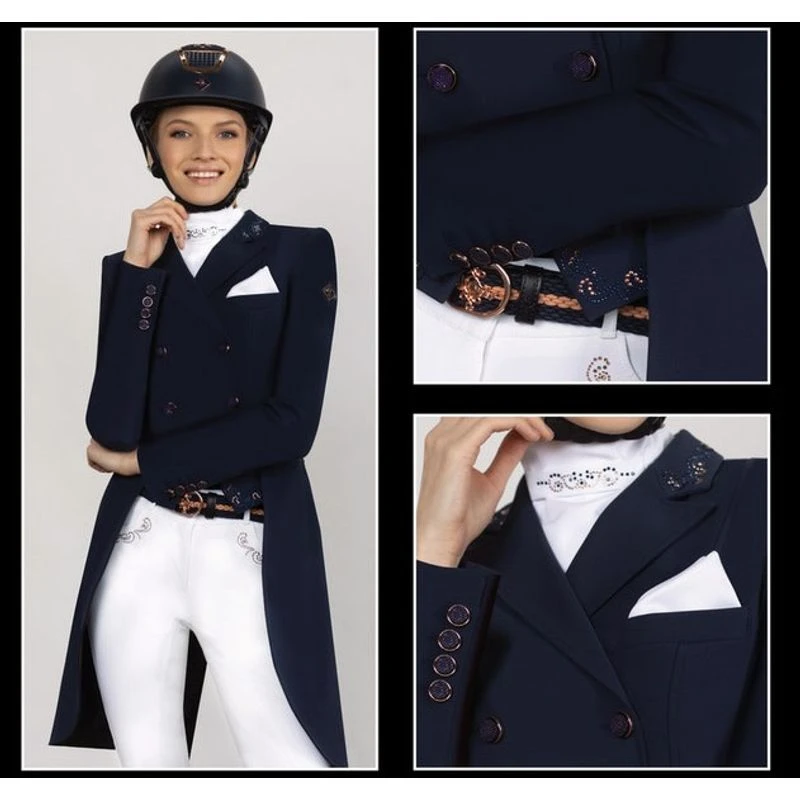 Fair Play Women's Dorothee Rose Gold Comfimesh Shadbelly Coat - Black 3 Fair Play Women's Dorothee Rose Gold Comfimesh Shadbelly Coat - Black - Image 3