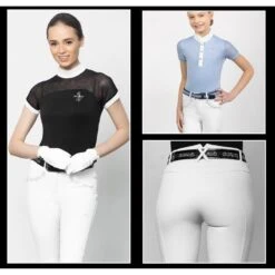 Fair Play Kids' Daisy Chic Full Seat Breeches - White -Equestrian Riding Clothing 593871 800 800