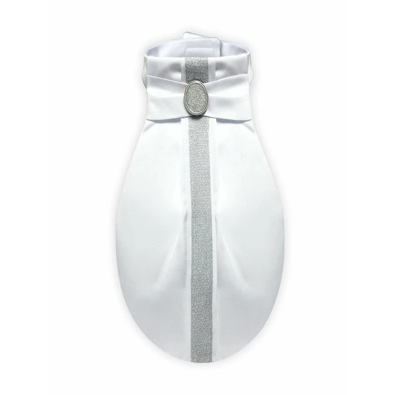 Fair Play Countess Ready Tied Stock Tie - White 1 Fair Play Countess Ready Tied Stock Tie - White