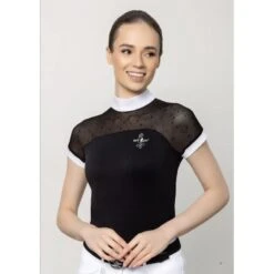 Fair Play Women's Lucia 2.0 Short Sleeve Competition Shirt - White -Equestrian Riding Clothing 594346 800 800