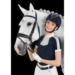 Fair Play Women's Lorella Short Sleeve Competition Shirt - White -Equestrian Riding Clothing 594421 800 800
