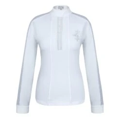 Fair Play Women's Claire Pearl Long Sleeve Competition Shirt - White
