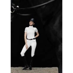 Fair Play Women's Cecile Rose Gold Short Sleeve Competition Shirt - Black -Equestrian Riding Clothing 595229 800 800