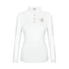 Fair Play Women's Cecile Rose Gold Long Sleeve Competition Shirt - White