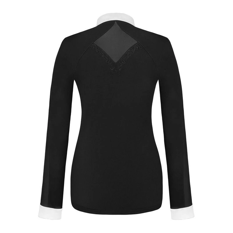 Fair Play Women's Cathrine Long Sleeve Competition Shirt - Black/White 2 Fair Play Women's Cathrine Long Sleeve Competition Shirt - Black/White - Image 2