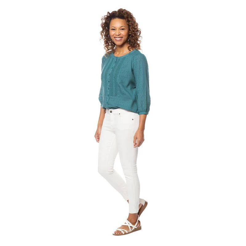 EQL Women's In Motion Cropped Pant - White 3 EQL Women's In Motion Cropped Pant - White - Image 3