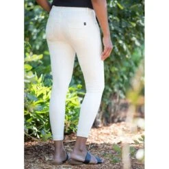 EQL Women's In Motion Cropped Pant - White 7 EQL Women's In Motion Cropped Pant - White -Equestrian Riding Clothing 597658 800 800