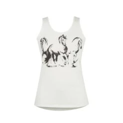 EQL Women's Elise Organic Cotton Horse Tank - Soft White