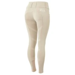 B Vertigo Women's Meghan High Waist Knee Patch Breeches - Weathered Teak