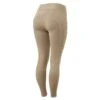 Horze Women's Active Winter Silicone Full Seat Tights W/ Phone Pockets - Desert Taupe