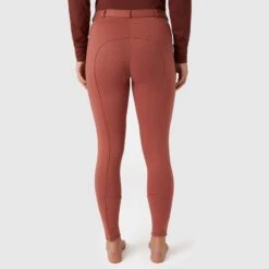 Horze Women's Active Full Seat Breeches - Marsala Red -Equestrian Riding Clothing 602033 800 800