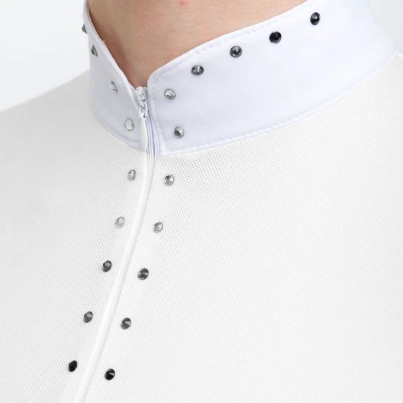 Cavalliera Women's Diva Long Sleeve Show Shirt - Off White 3 Cavalliera Women's Diva Long Sleeve Show Shirt - Off White - Image 3