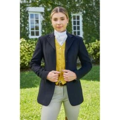 RJ Classics Women's Fairfield Melton Show Coat - Black -Equestrian Riding Clothing 606527 800 800