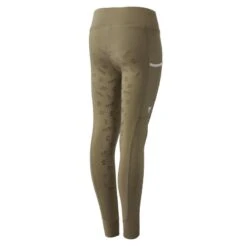 Horze Kids' Morgan Full Seat Riding Tights - Nutria