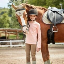 Horze Kids' Morgan Full Seat Riding Tights - Nutria -Equestrian Riding Clothing 607785 800 800