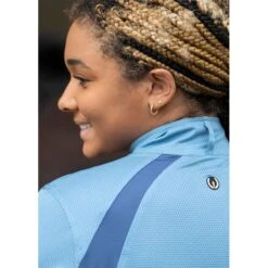 Kerrits Women's Always Cool Solid Ice Fil Short Sleeve Shirt - Lake -Equestrian Riding Clothing 609673 800 800