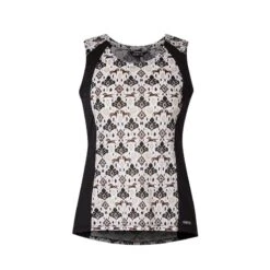 Kerrits Women's Always Cool Ice Fil Tank - Tan Painted Horse/Black